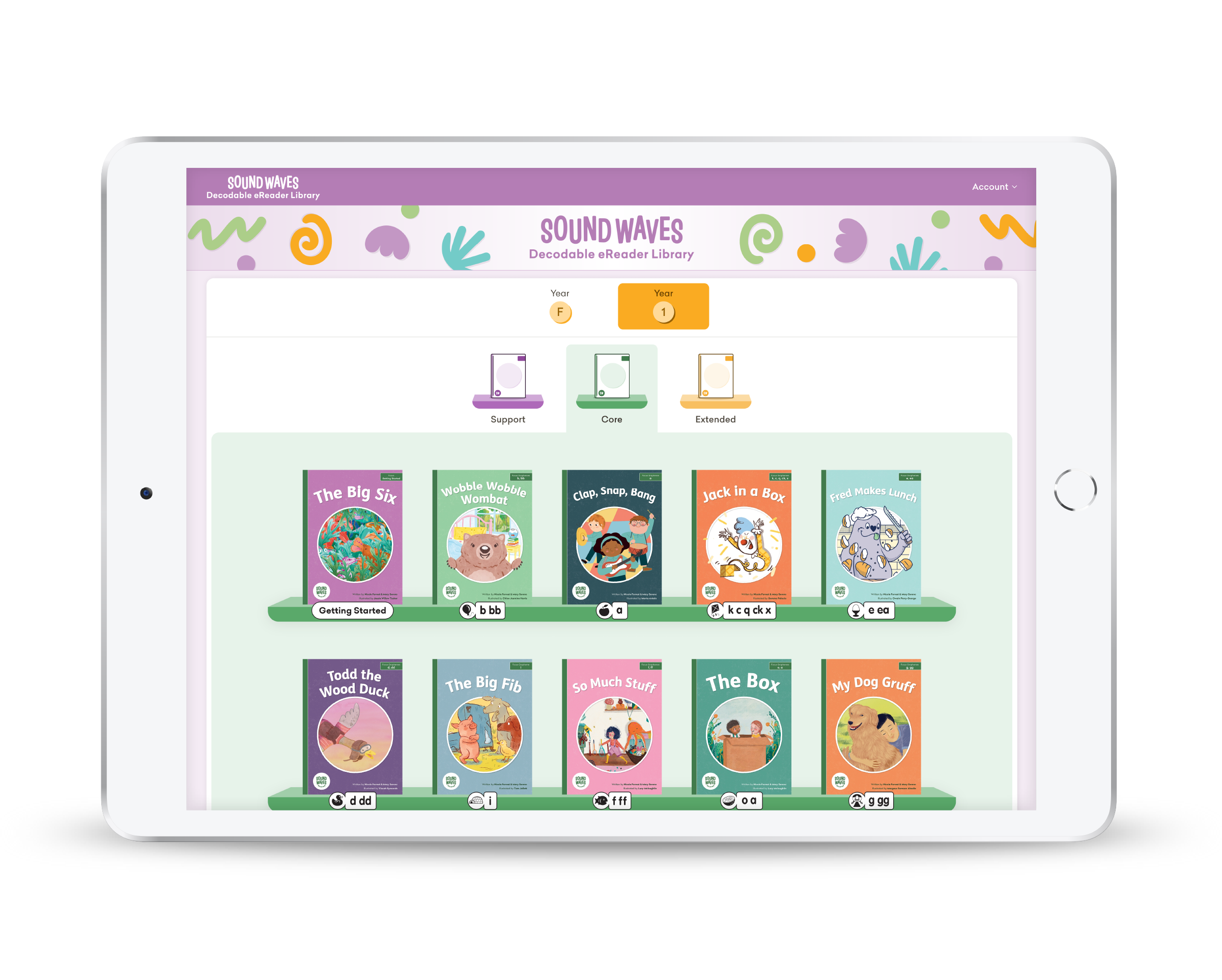 Sound Waves Decodable eReaders