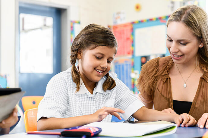 Student and teacher